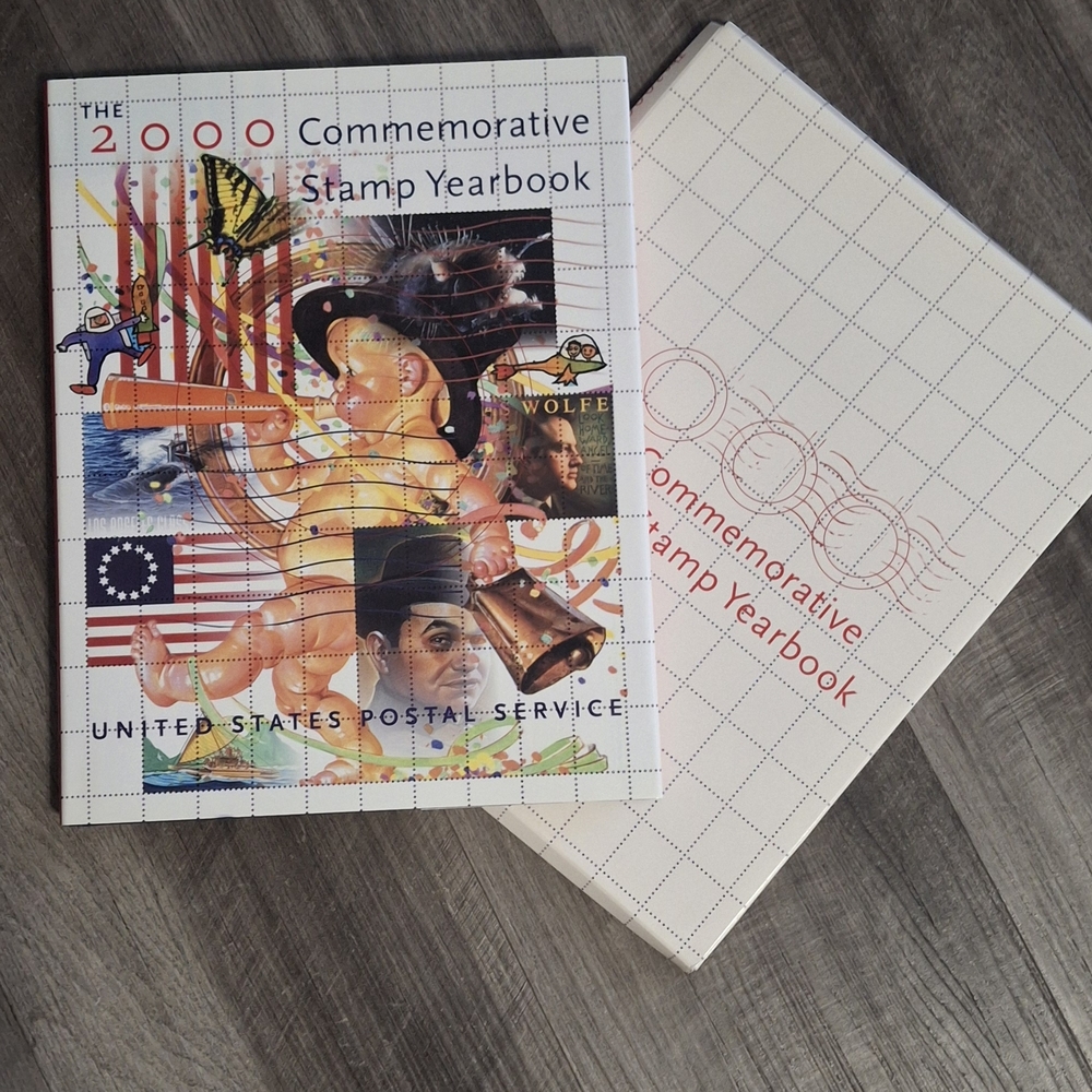 2000  Commemorative Stamp Yearbook with Colorful Design